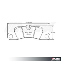 Plaquettes Racing Pagid Jaune RSL 4918