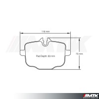 Plaquettes Racing Pagid Jaune RSL 4932