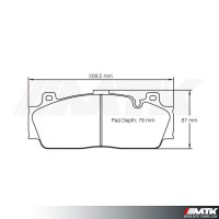 Plaquettes Racing Pagid Jaune RSL 4934