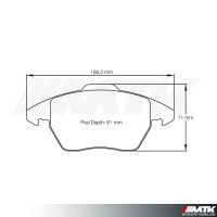 Plaquettes Racing Pagid Jaune RSL 8001
