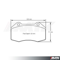 Plaquettes Racing Pagid Rouge RST Alpine A110 1.8T