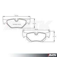 Plaquettes Racing Pagid Jaune RSL 8035