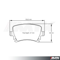 Plaquettes Racing Pagid Jaune RSL 8046