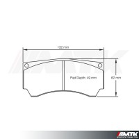 Plaquettes Racing Pagid Jaune RSL 8050