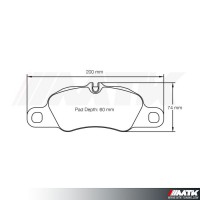 Plaquettes Racing Pagid Jaune RSL 8074