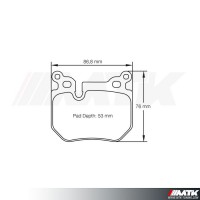 Plaquettes Racing Pagid Jaune RSL 8085