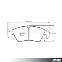 Plaquettes Racing Pagid Jaune RSL 8096