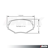 Plaquettes Racing Pagid Jaune RSL 8127