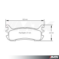 Plaquettes Racing Pagid Jaune RSL 8129