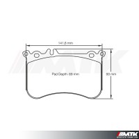 Plaquettes Racing Pagid Jaune RSL 8188