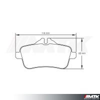 Plaquettes Racing Pagid Jaune RSL 8189