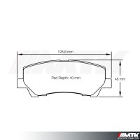 Plaquettes Racing Pagid Jaune RSL 8204