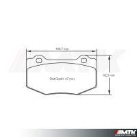 Plaquettes Racing Pagid Jaune RSL 8208