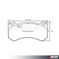 Plaquettes Racing Pagid Jaune RSL 8238