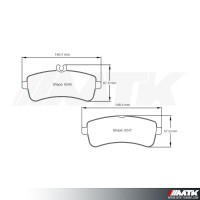 Plaquettes Racing Pagid Jaune RSL 8246