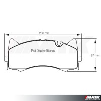 Plaquettes Racing Pagid Jaune RSL 8257