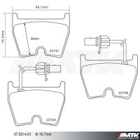 Plaquettes de frein Brembo HP2000 07.B314.01