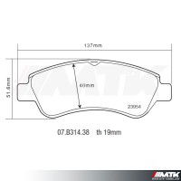 Plaquettes de frein Brembo HP2000 07.B314.38