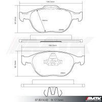 Plaquettes de frein Brembo HP2000 07.B314.42