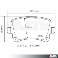 Plaquettes de frein Brembo HP2000 07.B315.22