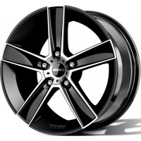 Jante momo strike2 black polie 17x8 et 48