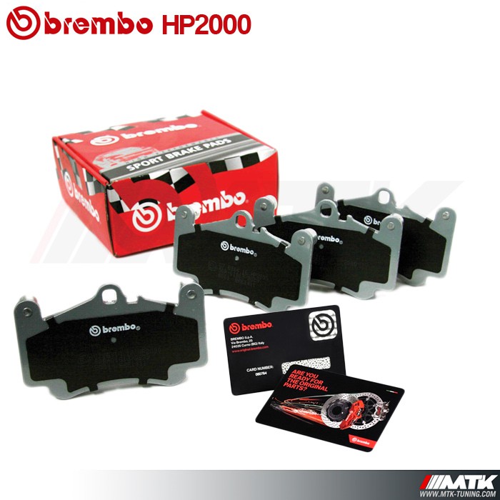 2002 Brembo Sport HP2000 plaquettes frein avant pour Subaru Impreza Sti 2.0 46 V/47 S