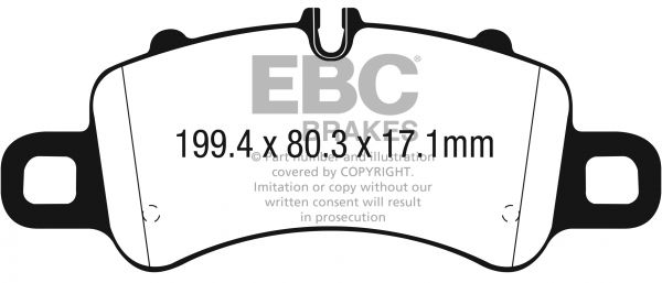 Plaquettes avant EBC Brakes Porsche Boxster 718