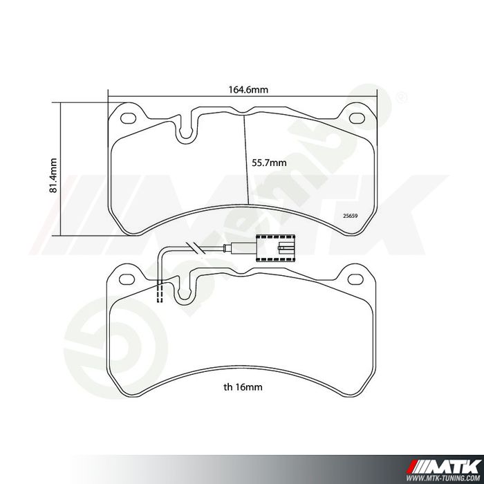 Plaquettes de frein Brembo HP2000 07.B314.63