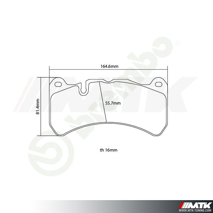 Plaquettes de frein Brembo HP2000 07.B314.65