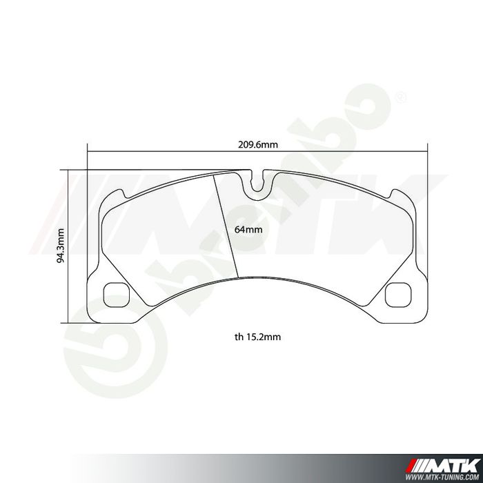 Plaquettes de frein Brembo HP2000 07.B314.66