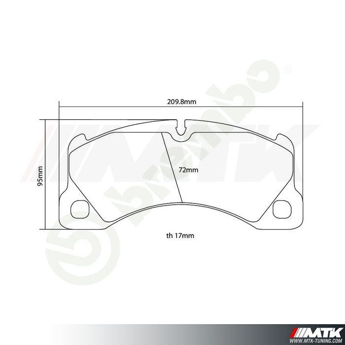 Plaquettes de frein Brembo HP2000 07.B314.67