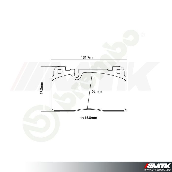 Plaquettes de frein Brembo HP2000 07.B314.89