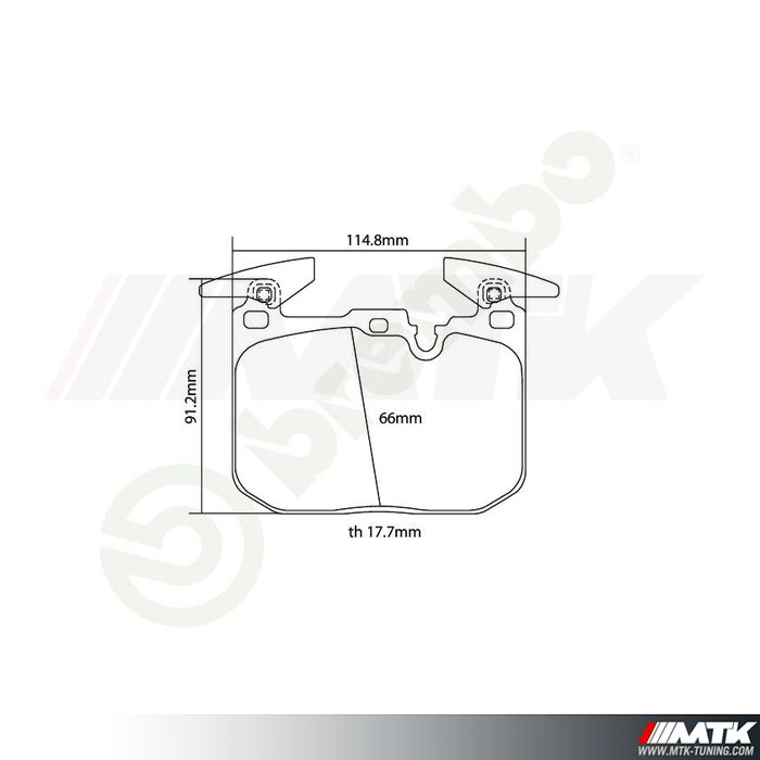 Plaquettes de frein Brembo HP2000 07.B314.90