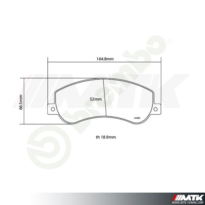 Plaquettes de frein Brembo HP2000 07.B314.92