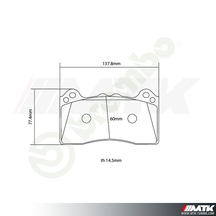 Plaquettes de frein Brembo HP2000 07.B314.95