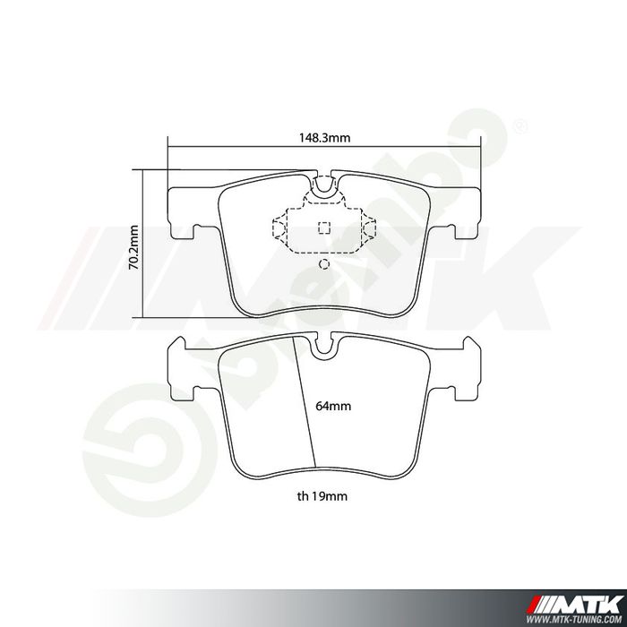 Plaquettes de frein Brembo HP2000 07.B314.98