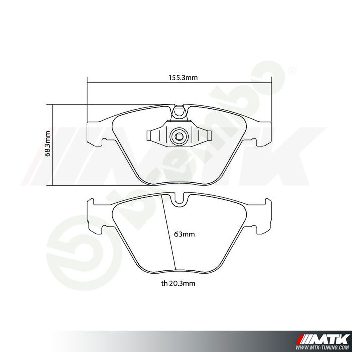 Plaquettes de frein Brembo HP2000 07.B314.99