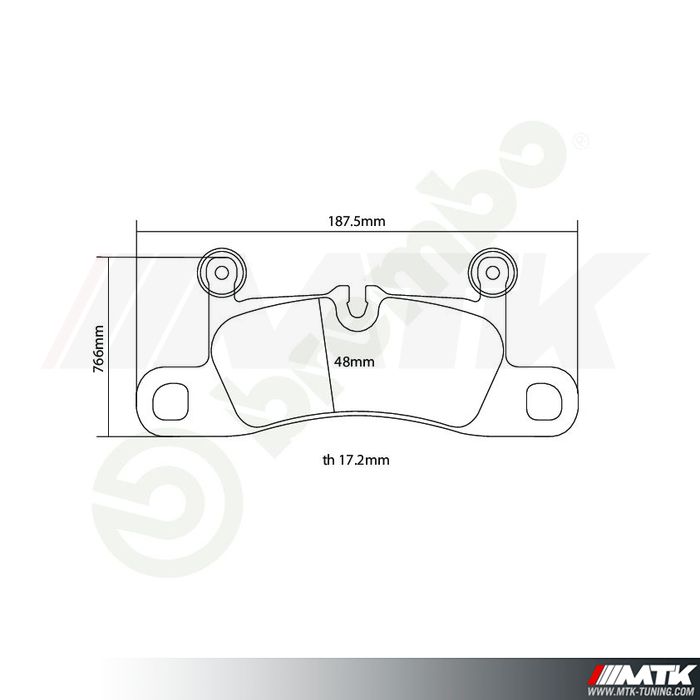 Plaquettes de frein Brembo HP2000 07.B315.47