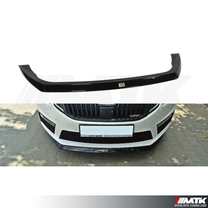 Lame de pare choc avant MAXTON - RIEGER - RDX pour SKODA - Octavia III (5E)  RS 2.0 TSi 220 - 230 - 245 cv