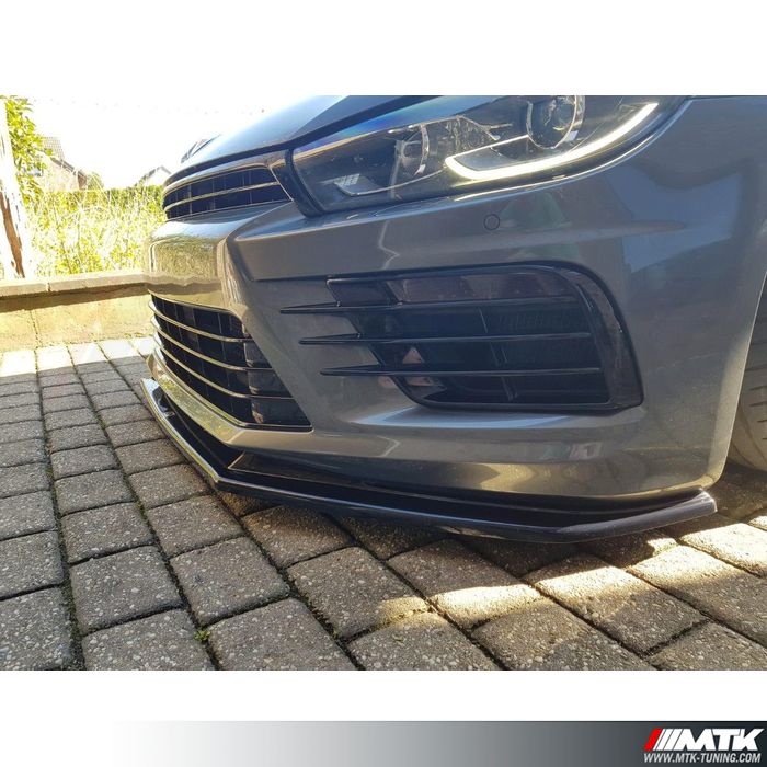 Lame De Pare-chocs Arrière Maxton Design Pour Volkswagen Scirocco MK.3 R Facelift - Noir
