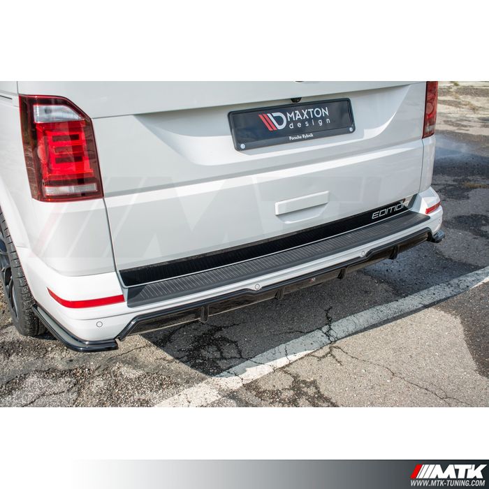 Protection Seuil Coffre Acier Inox Brossé Pour VW T5 2003-2015 - Bande Anti-Rayures Pare-Chocs Arrière Chromemaster