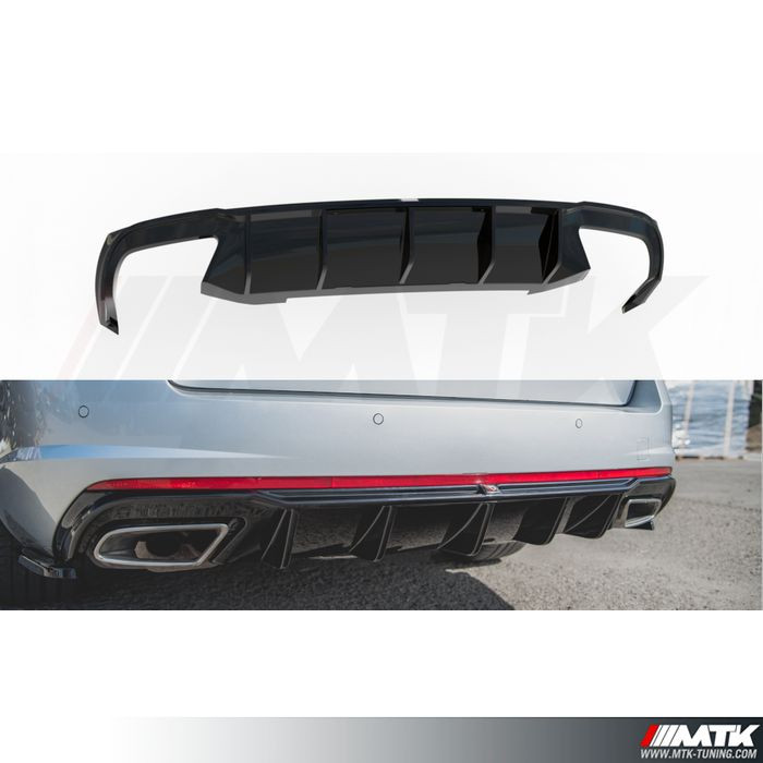 OMAC Becquet arrière compatible avec Skoda Octavia III 2012-2020 Spoiler arrière noir 1 x