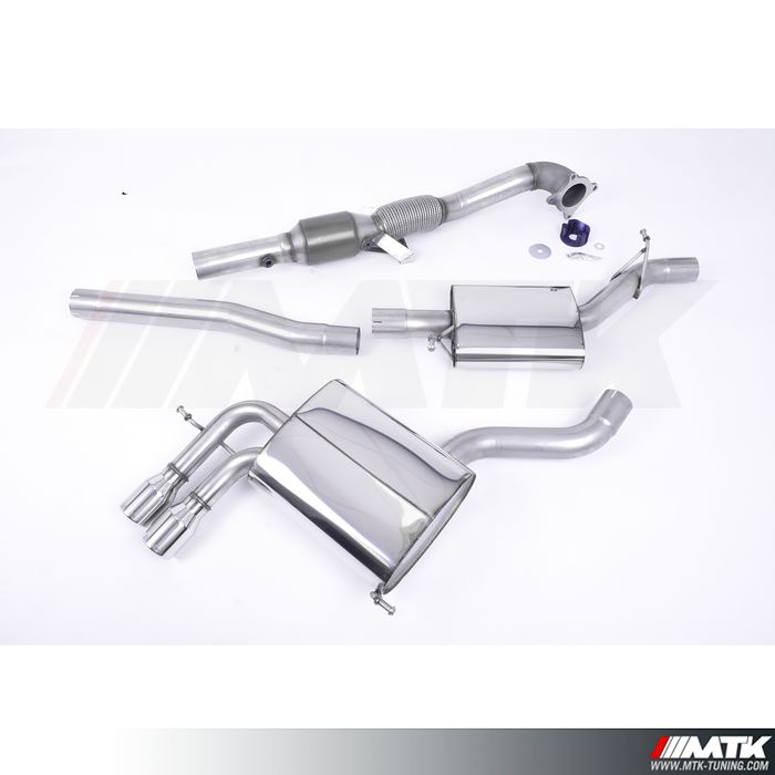 Cat-Back Milltek Audi - A3 8P  2.0 TFSI Quattro SportBack