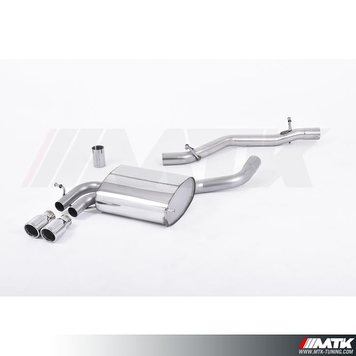 Cat-Back Milltek Audi - A3 8P 3.2 V6 Quattro 3 et 5 Portes