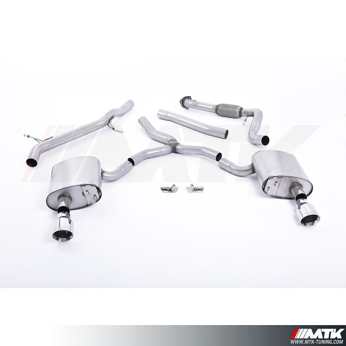 Cat-Back Milltek Audi - A4 B9 2.0 TFSI Quattro Berline et Break