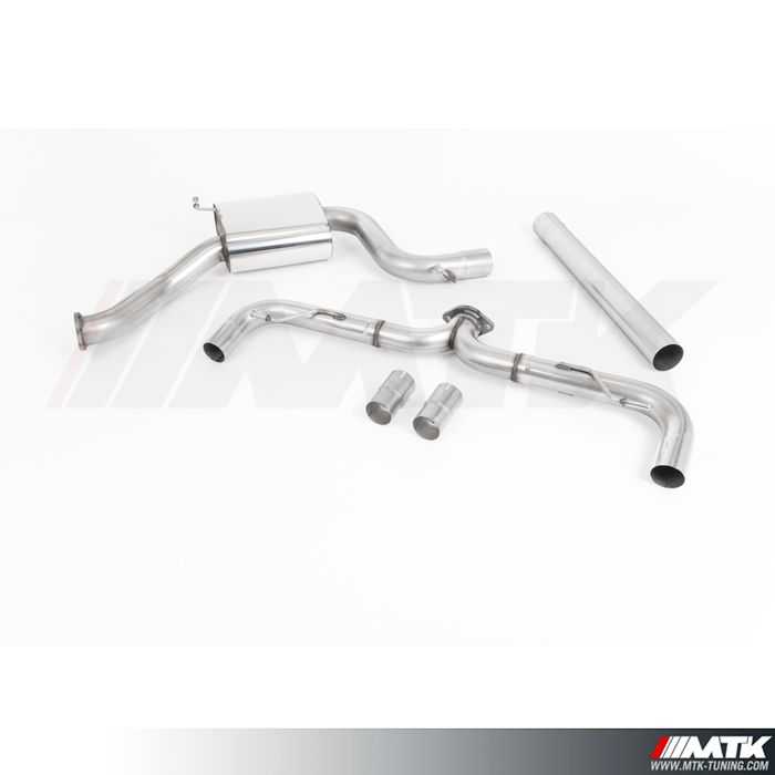 Embout echappement - Sortie echappement inox ou chrome pour VOLKSWAGEN -  Golf 7 GTI 220 - 230cv