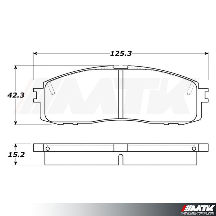 Plaquettes Stoptech Performance TOYOTA Supra (A70)