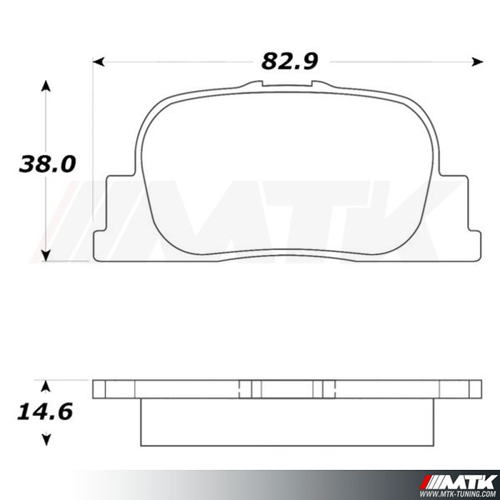 Plaquettes Stoptech Performance TOYOTA Prius