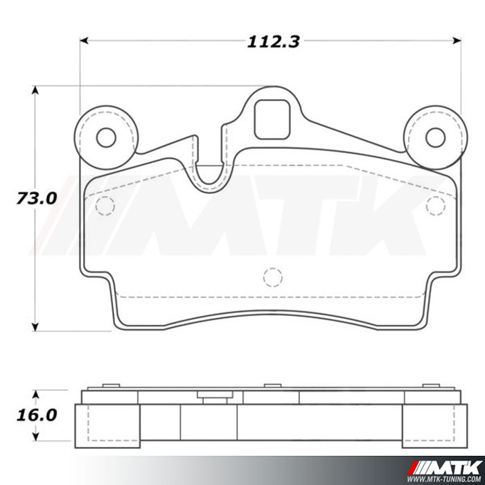 Plaquettes Stoptech Performance PORSCHE Cayenne (9PA)