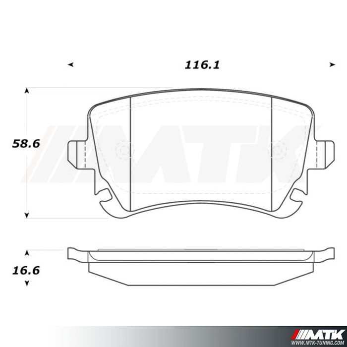 Plaquettes Stoptech Performance AUDI RS6 (C6)